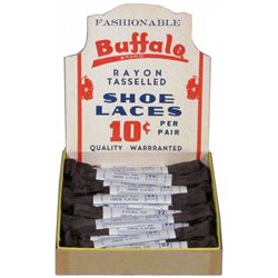 Buffalo Brand Rayon Tasseled Shoe Lace Display