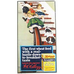 Kellogg's Krumbles Cereal Cardboard Sign
