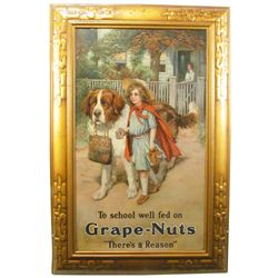 Grape-Nuts Self Framed Tin Sign