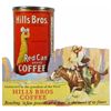 Image 1 : Hills Bros. 2 1/2 # Tin with Die Cut Store Display