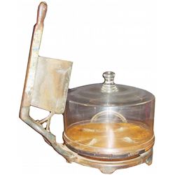 Country Store Cheese Cutter w/Original Glass Dome