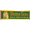 Image 1 : Western Farms Tin Over Cardboard Sign