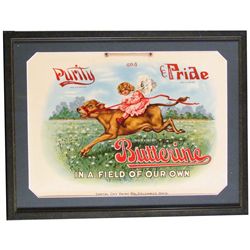 Purity & Pride Butterine Celluloid Sign