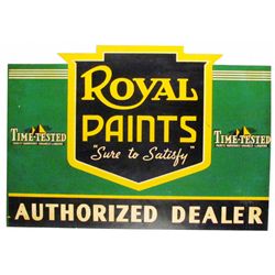 Royal Paints Steel Flange Sign