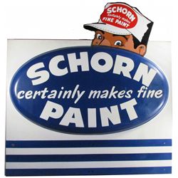 Schorn Paint Dimensional Porcelain Sign