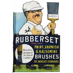 Rubberset Tin Flange Sign