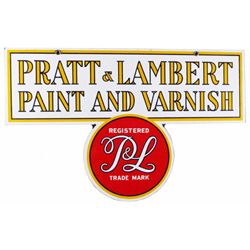 Pratt & Lambert Paint & Varnish Porcelain Sign