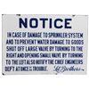 Image 1 : Lit Brothers "Notice" Heavy Porcelain 2 Sided Sign