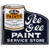 Image 1 : Pee Gee Paint Service Store Porcelain Flange Sign