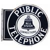 Image 1 : Public Telephone Porcelain Flange Sign