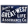 Image 1 : Agency of The Great-West Life Porcelain Sign