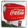 Image 1 : Coca Cola Fountain Dispenser Porcelain Sign