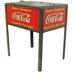 Coca Cola Glass Cock Cooler