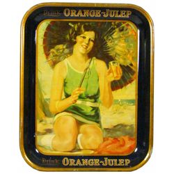 Drink Orange-Julep Tin Serving Tray