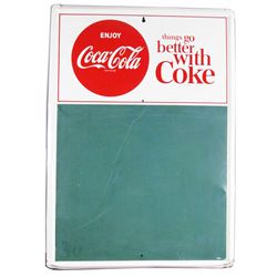 1956 Coca Cola Embossed Tin Blackboard