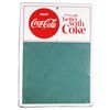 Image 1 : 1956 Coca Cola Embossed Tin Blackboard