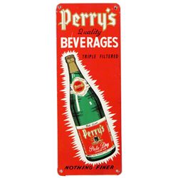 Perry's Quality Beverages Tin Door Push