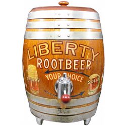 Liberty Root Beer Barrel Dispenser