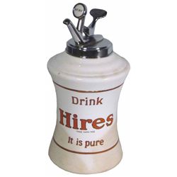 Hires Mae West Porcelain Syrup Dispenser