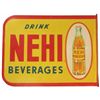 Image 1 : Drink Nehi Beverages Tin Flange Sign
