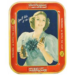 Dr. Pepper 10-2-4 Tin Serving Tray