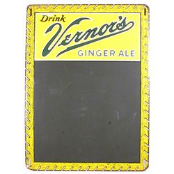 Vernor's Embossed Tin Blackboard