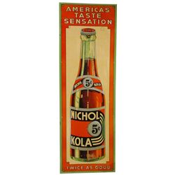 Nichol Kola Root Beer Embossed Tin Sign