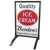 Image 1 : Borden's Ice Cream Sidewalk Porcelain Sign