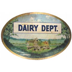 Dairy & Produce Hand painted Wood Sign