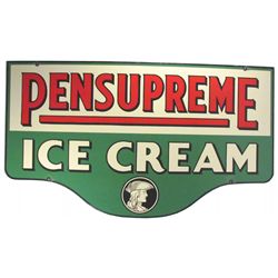 Pensupreme Ice Cream Die Cut Porcelain Sign