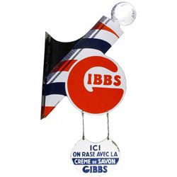 Gibbs 2 pc. Porcelain Flange Sign