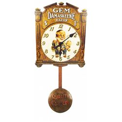 Gem Damaskene Wood Clock