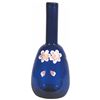 Image 1 : Hand painted Cobalt Blue Enameled Barber Bottle