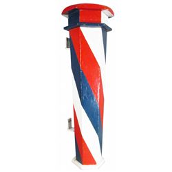 Wall Mount Wood Barber Pole