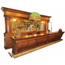 Brunswick "San Domingo" Saloon Front and Back Bar