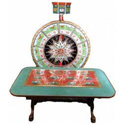 Horse Race Wheel of Fortune, Layout & Table
