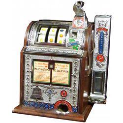 Mill's 5 Cent Silent Salesman 3 Reel Slot Machine