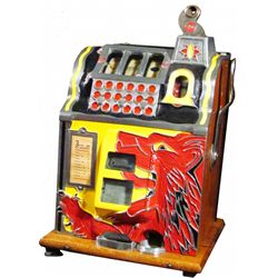 Mill's 5 Cent Lion Head 3 Reel Slot Machine