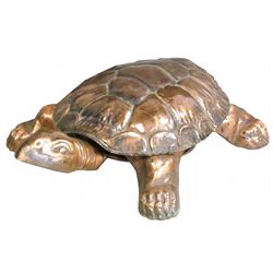 Copper flashed Turtle Spittoon