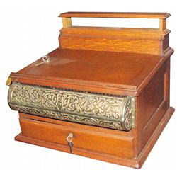 Sun Mfg. Wood Cash Register