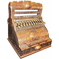 1905 Copper Flashed World Cash Register