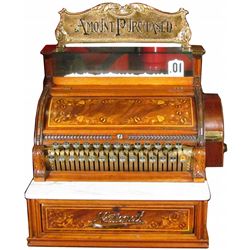 Late 1800's National Wood Cash Register