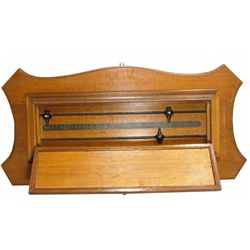 E. S. Riley Oak Pool Hall Scoring Rack