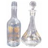Image 1 : Two Sunny Brook Whiskey Etched Back Bar Bottles