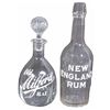 Image 1 : Two Enameled Label Back Bar Bottles
