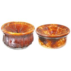 Two Stoneware Spittoons
