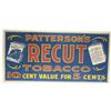 Image 1 : Patterson's Recut Tobacco Paper Banner