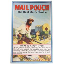 Mail Pouch Cardboard Easel Back Sign