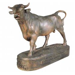 Bull Durham Tobacco Bull Statue