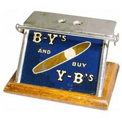 Y - B Cigars Ashtray & B-Y's & Y-B's Cigars Tip Cutter